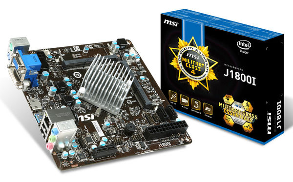 MSI'dan Celeron J1800 entegreli J1800I anakart