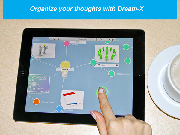 iPad uyumlu fikir haritası hazırlama uygulaması Dream-X artık ücretsiz