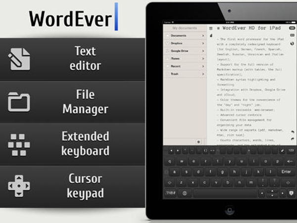 Zengin özelliklerle gelen metin editörü WordEver HD güncellendi