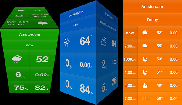 Tasarımıyla farklılaşan iOS uyumlu hava durumu uygulamalası Weathercube ücretsiz yapıldı