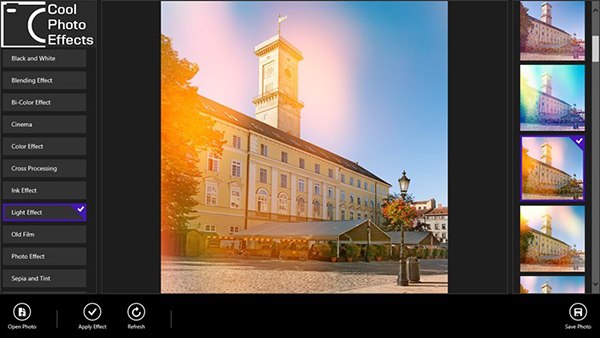 Fotoğraf düzenleme temelli yeni Windows 8 uygulaması: Cool Photo Effects