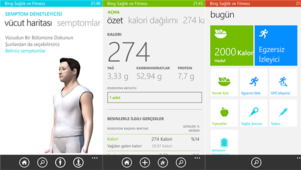 Bing Sağlık ve Fitness uygulaması beta olarak WP8 cihazlara yayınlandı