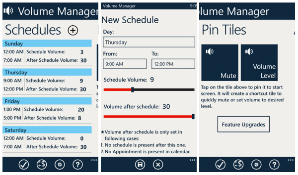 Windows Phone 8 için Volume Manager ile ses ayarlarını otomatikleştirin