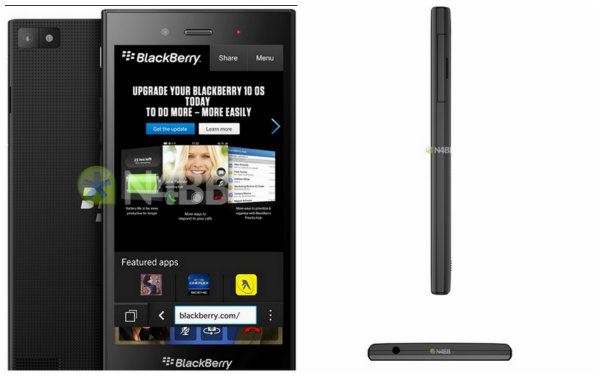 BlackBerry Z3 modeline ait olduğu iddia edilen görseller sızdırıldı