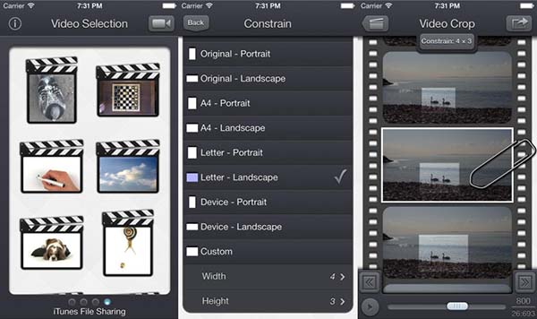 Video kesme için hazırlanan iOS uygulaması Video Crop & Zoom ücretsiz yapıldı