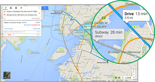 Google Maps'in yeni masaüstü versiyonu kullanıma sunuluyor