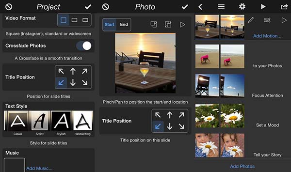 iOS için fotoğraf temelli video oluşturma uygulaması: PhotoMotion