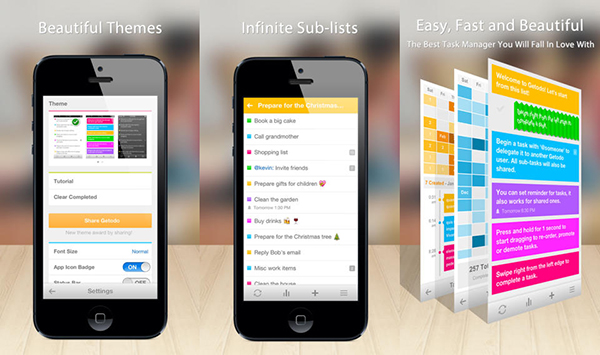 iOS için yapılacak listesi oluşturma uygulaması Getodo artık ücretsiz