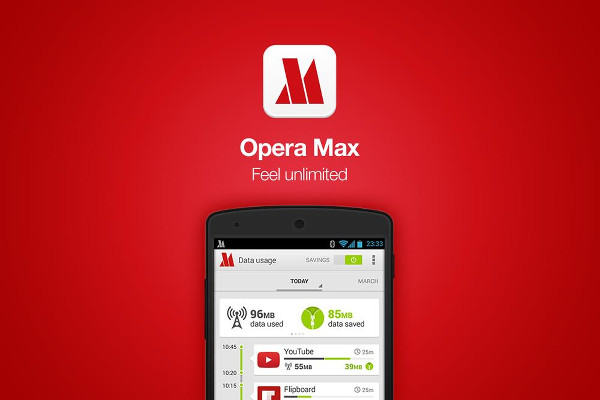 Opera Max Android için indirmeye sunuldu