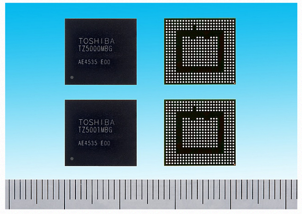 Toshiba'dan işlemci, grafik birimi, NAND bellek ve WiFi yongası birarada yongaseti