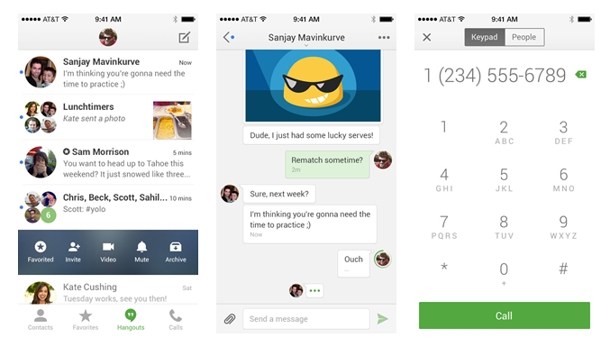 iOS için Google Hangouts 2.0 yayınlandı