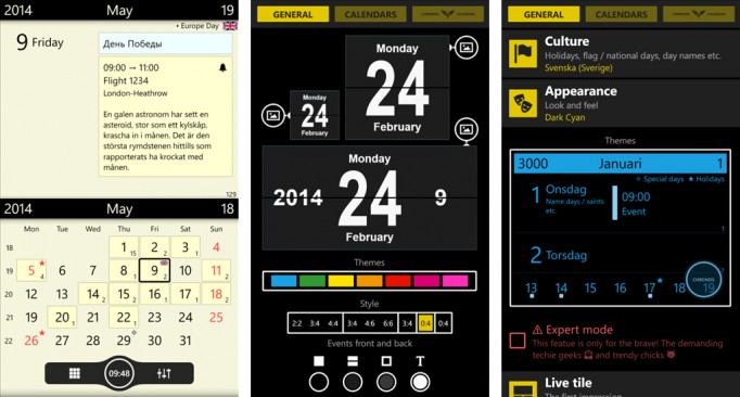 WP8 / WP7.5 uyumlu takvim uygulaması Chronos Calendar güncellendi