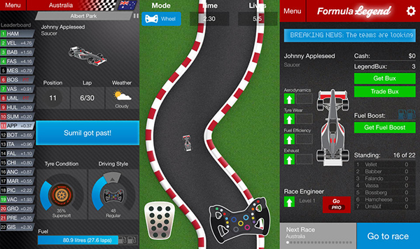 iOS ve Android uyumlu Formula 1 simülasyonu Formula Legend, Türkçe dil desteğine kavuştu
