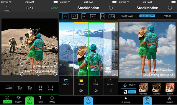 iOS tarafına fotoğraf ve video temelli yeni montaj uygulaması: StackMotion