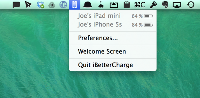 iBetterCharge ile iOS cihazların batarya durumunu Mac bilgisayarınızdan takip edin