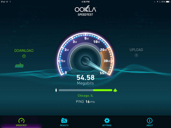 iOS için Speedtest artık evrensel olarak çalışma gösterebiliyor