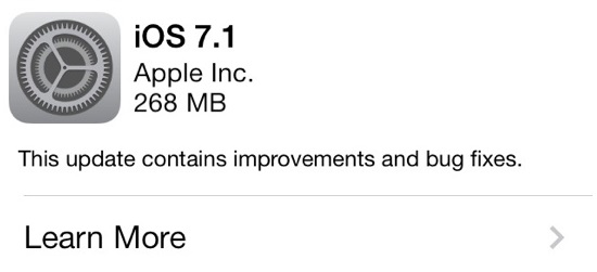 iOS 7.1 benimsenme oranı ilk 24 saatte Kuzey Amerika'da yüzde 5.9 oldu
