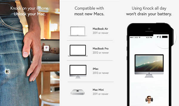 Mac bilgisayarlara özel iOS uyumlu kilit uygulaması Knock indirime girdi