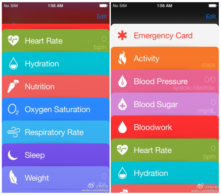 Önce iOS 8, şimdi Healthbook: İlk fotoğrafları sızdı
