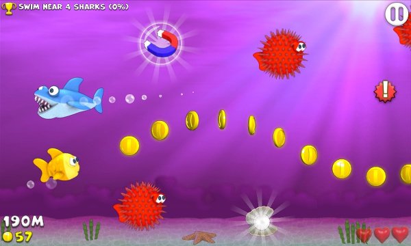 Fishy Rush ile deniz altında sonsuz koşu macerası