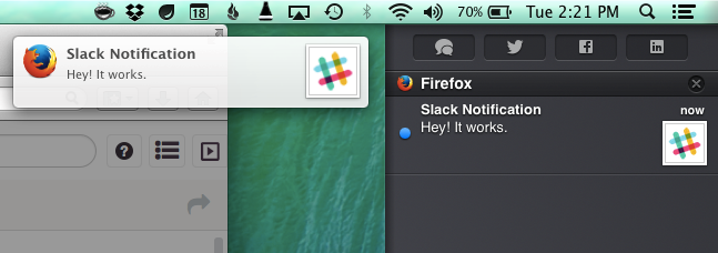 Mac için Firefox 28, Web Bildirimleri'ne destek sunuyor