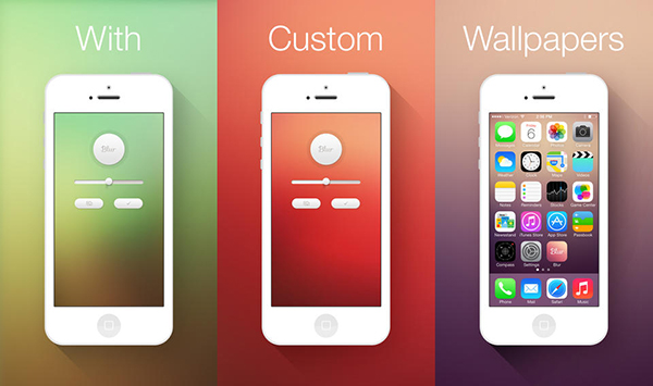 iOS 7'ye uygun duvar kağıtları için hazırlanan Blur ücretsiz yapıldı
