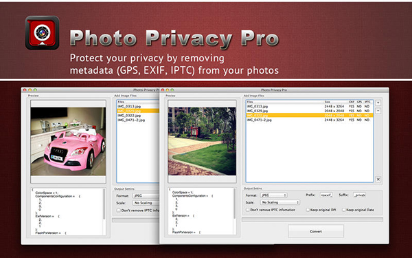 Mac uyumlu Photo Privacy Pro kısa süre için ücretsiz