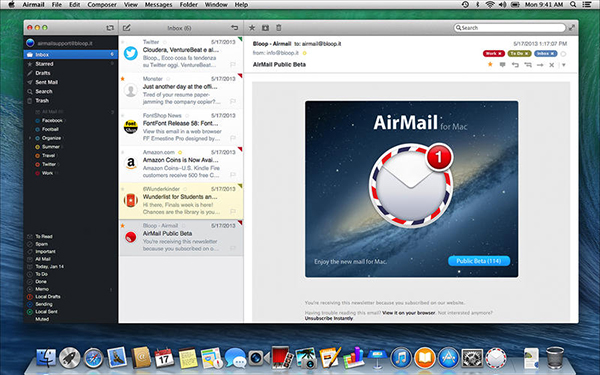 Mac uyumlu e-posta uygulamarından Airmail, yeni özelliklerle güncellendi