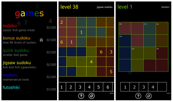 Sudoku Mix ile Windows Phone kullanıcılarını uzun soluklu bir sudoku eğlencesi bekliyor
