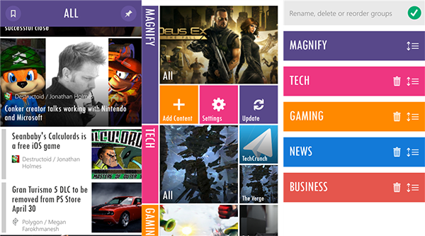 WP8 uyumlu RSS uygulaması Magnify Beta, OneNote desteğine kavuştu