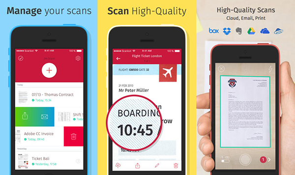 Yüksek kaliteli doküman tarama ve bulut desteğiyle dikkat çeken yeni iOS uygulaması: Scanbot