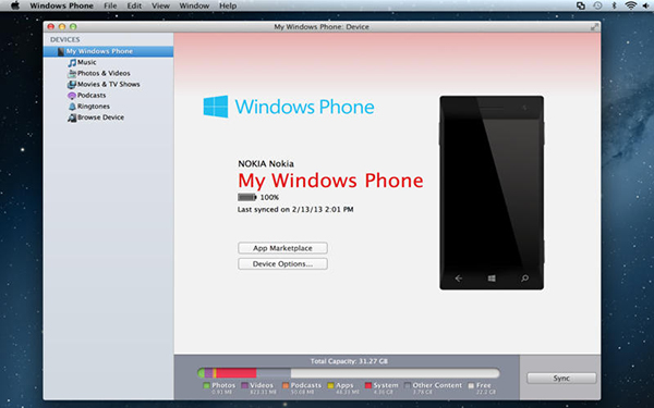 Microsoft'un OSX uygulaması Windows Phone, WP8.1 desteğine kavuştu