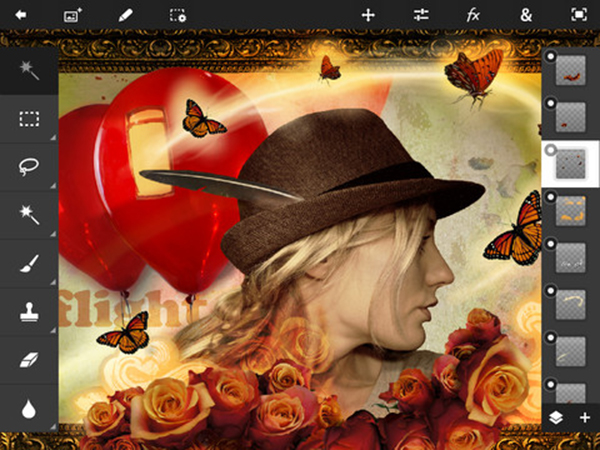 Adobe Photoshop Touch'ın iPad ve iPhone / iPod Toch versiyonları indirime girdi