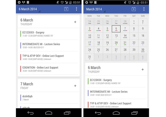 Beta sürecini tamamlayan Android için Today Calendar indirmeye sunuldu