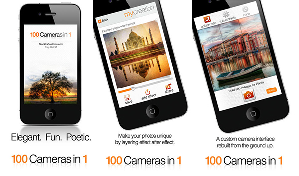 iOS tarafının fotoğraf uygulamalarından 100 Cameras in 1 artık ücretsiz