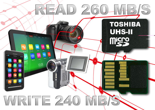 Toshiba dünyanın en hızlı microSD kartını duyurdu