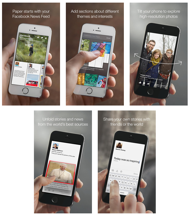 Facebook Paper yeni özelliklerle güncellendi