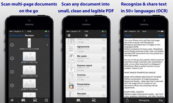 iOS için hazırlanan tarama uygulaması SharpScan, kısa bir süre için ücretsiz