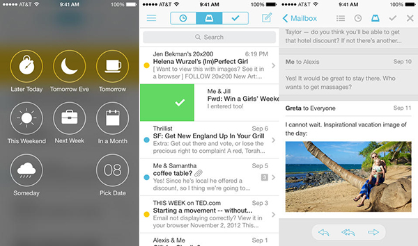iOS uyumlu Mailbox, yeni özelliklerle 2.0 sürümüne güncellendi