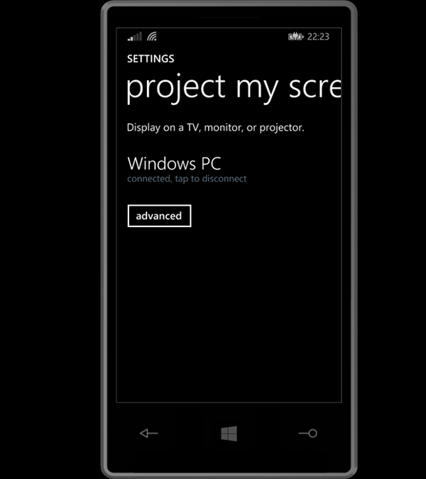 Windows Phone 8.1 güncellemesinin Project my Screen masaüstü uygulaması yayımlandı
