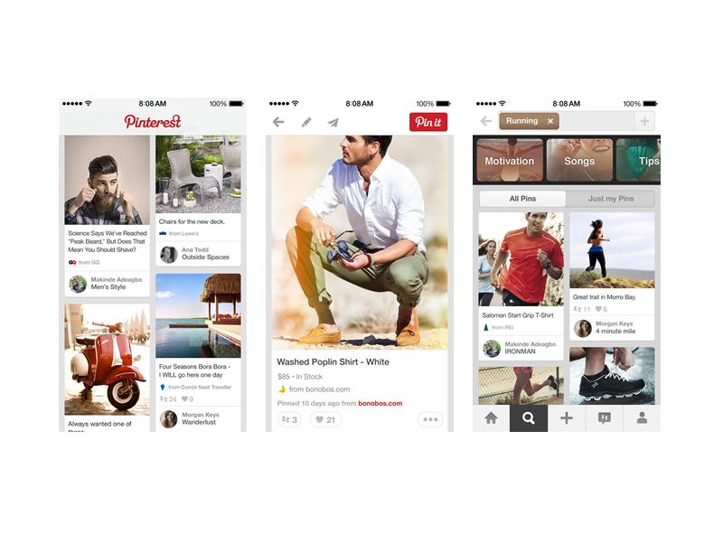 iOS için Pinterest güncellendi: Daha kapsamlı arama için 'Rehberli Arama'