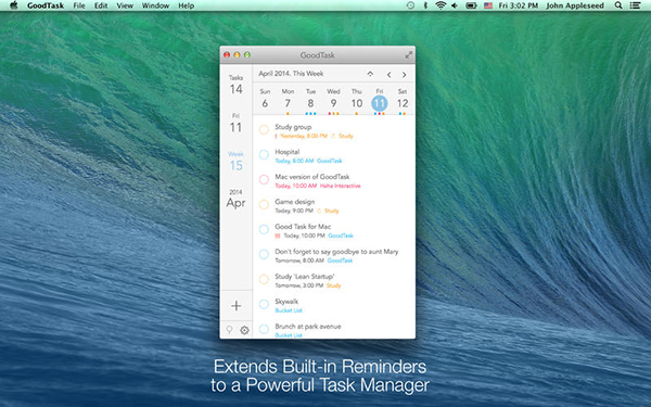 Mac tarafına görev yönetim temelli yeni uygulama: GoodTask
