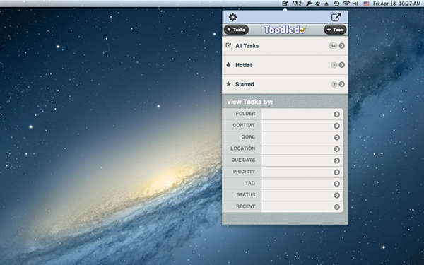 Yapılacak listeleri için yeni Mac uygulaması: Toodledo