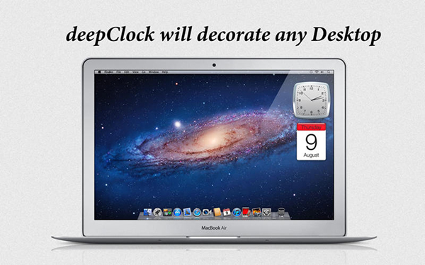 Mac sistemlere özel analog saat uygulaması deepClock artık ücretsiz