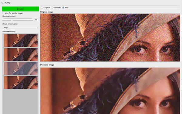Mac uyumlu fotoğraf uygulaması iDenoise, kısa bir< süre için ücretsiz