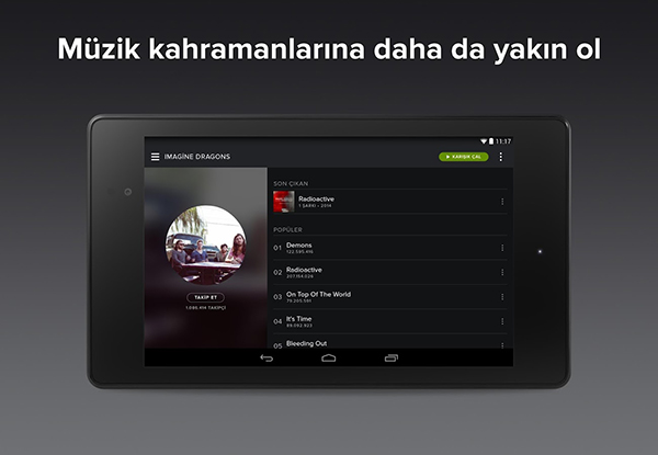 Spotify'in siyah ağırlıklı yeni arayüzü Android'e geldi