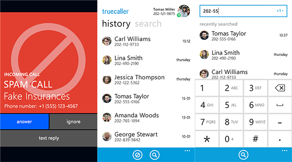 WP8 ve 8.1 destekli arama uygulaması Truecaller güncellendi