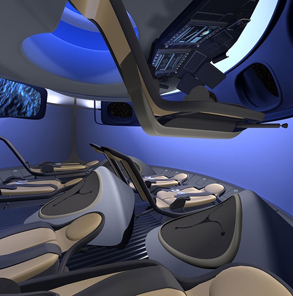 Boeing, yeni uzay kapsülü CST-100'ün iç dizayn görsellerini yayınladı
