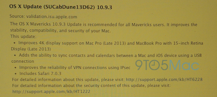 OS X 10.9.3 için geri sayım başladı