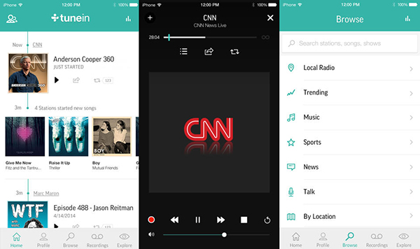 TuneIn Radio Pro, iOS ve Android tarafında yeni özelliklerle güncellendi